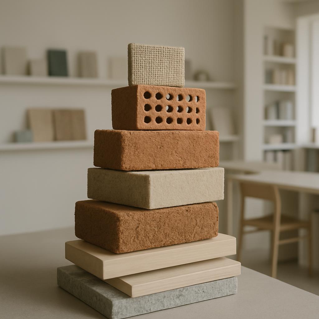 Spanish (Spain) Los ladrillos rojo ocre son pesados, discretos, oblongos, con numerosas ranuras cuadrangulares, grandes, r...