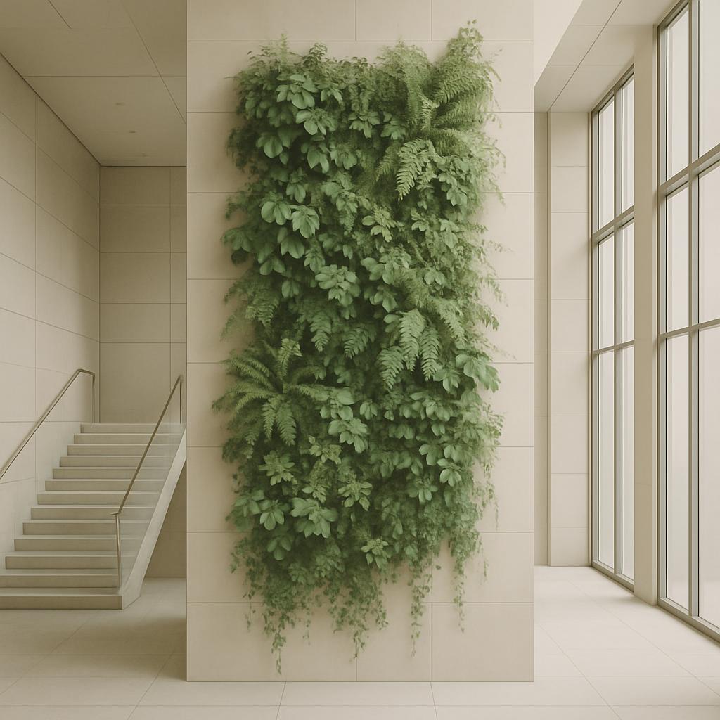 *np. una pantalla de afuera o pared hortícola con plantas atemosas * y otras flores. Version tall y sostén Plantas dobles,...